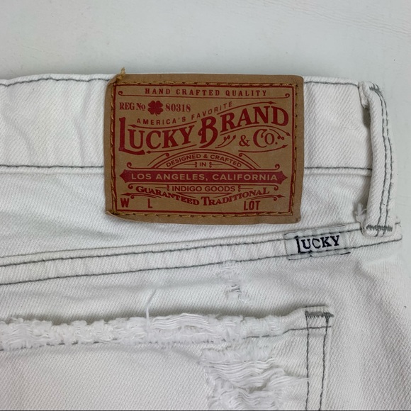 Lucky Brand The Cut off White Jean Shorts size 2 - Picture 12 of 15
